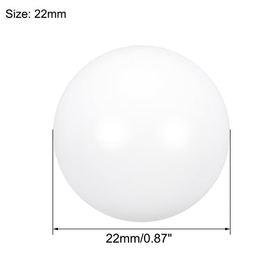 Harfington Uxcell PTFE Ball, 22mm Diameter, Ground Finish, Diaphragm Pneumatic Pump White, 5pcs
