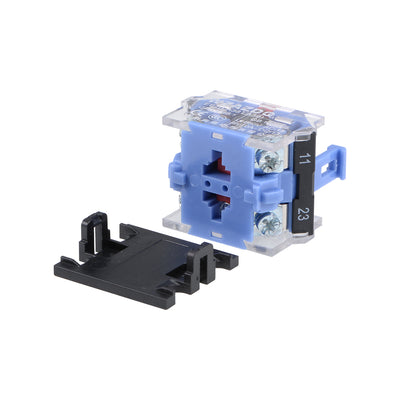 Harfington Uxcell Rotary Selector Switch 2 Positions 2NC Self-Lock Latching AC 660V 10A 22mm Panel Mount 2pcs