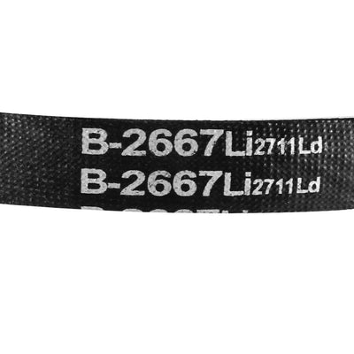 Harfington Uxcell B-2667/B105 Drive V-Belt Inner Girth 105" Industrial Rubber Transmission Belt