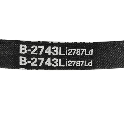 Harfington Uxcell B-2743/B108 Drive V-Belt Inner Girth 108" Industrial Rubber Transmission Belt