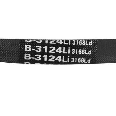 Harfington Uxcell B-3124/B123 Drive V-Belt Inner Girth 123" Industrial Rubber Transmission Belt
