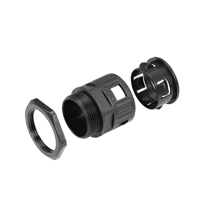 Harfington Uxcell Cable Gland Corrugated Tube Connectors AD34.5 Pipe Joints Clamps PG29 Screw 1Pcs