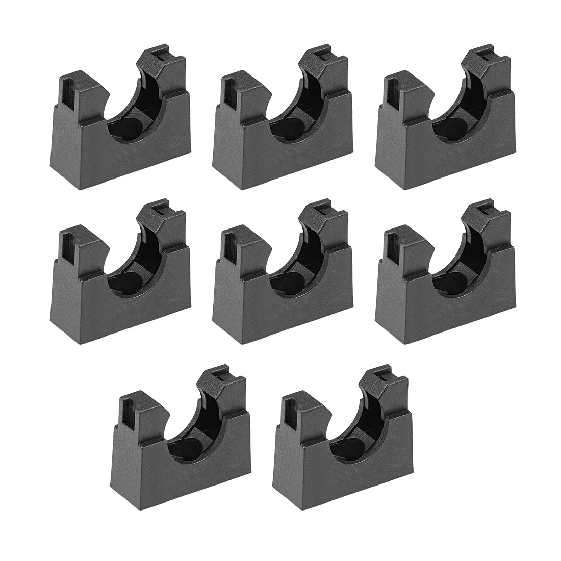 uxcell Uxcell Corrugated Tube Holder AD15.8 Plastic Mounting Bracket Pipe Clamp Clips 8Pcs