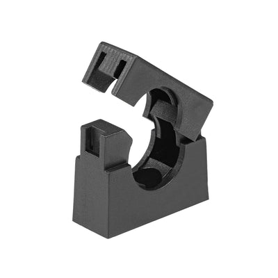Harfington Uxcell Corrugated Tube Holder AD15.8 Plastic Mounting Bracket Pipe Clamp Clips with Double Struts 3Pcs