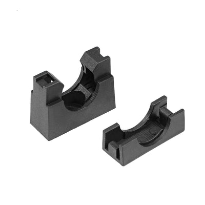 Harfington Uxcell Corrugated Tube Holder AD15.8 Plastic Mounting Bracket Pipe Clamp Clips with Double Struts 3Pcs