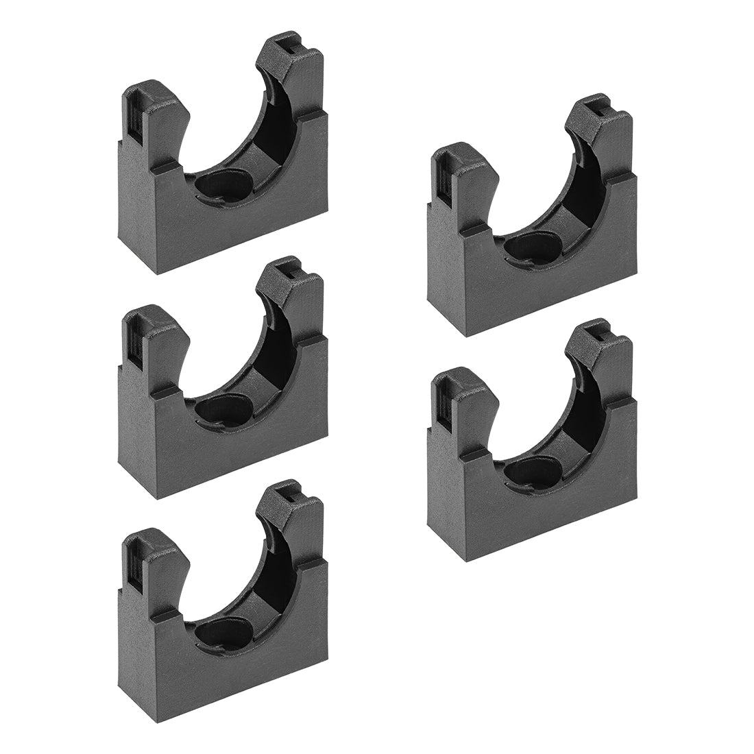 uxcell Uxcell Corrugated Tube Holder AD28.5 Plastic Mounting Bracket Pipe Clamp Clips 5Pcs