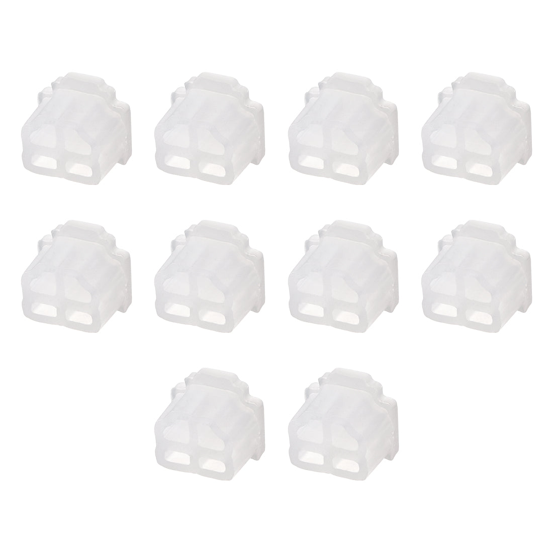 uxcell Uxcell Silicone Telephone Modular Port RJ11 Anti-Dust Stopper Cap Cover Clear 10pcs