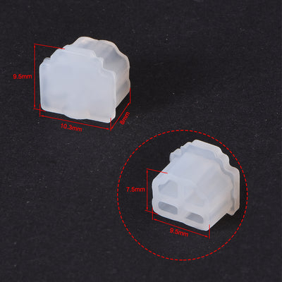 Harfington Uxcell Silicone Telephone Modular Port RJ11 Anti-Dust Stopper Cap Cover Clear 20pcs