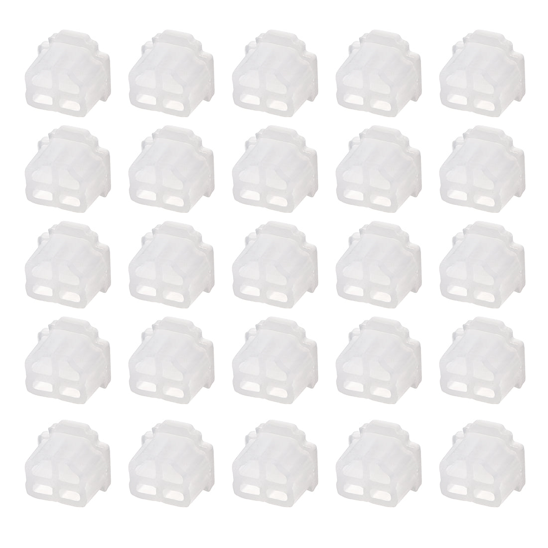 uxcell Uxcell Silicone Telephone Modular Port RJ11 Anti-Dust Stopper Cap Cover Clear 20pcs