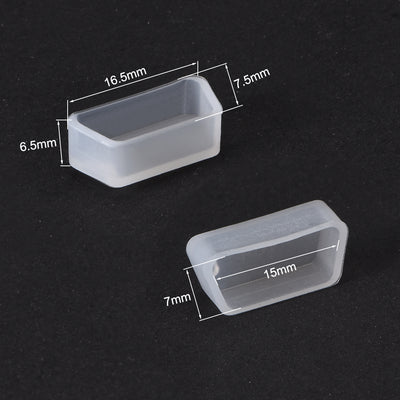 Harfington Uxcell Silicone VGA Port Anti-Dust Stopper Cap Cover for DB9, RS232, Clear 5pcs