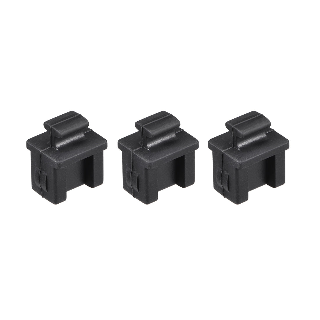 uxcell Uxcell Silicone SFP Anti-Dust Stopper Cap Cover Black 5pcs