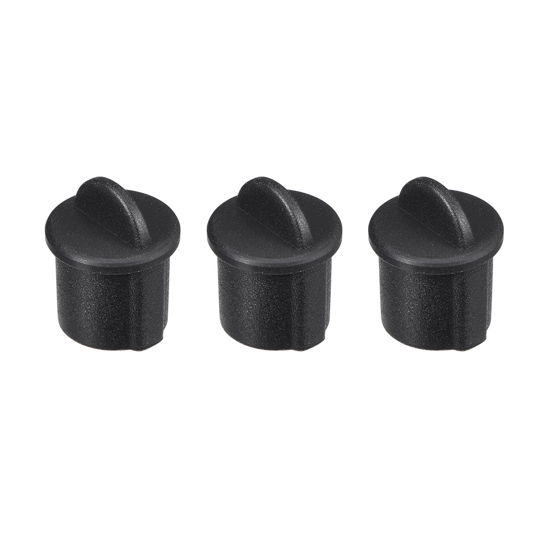 uxcell Uxcell Silicone BNC Anti-Dust Stopper Cap Cover for Female Jack Black 10pcs