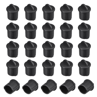 Harfington Uxcell Silicone BNC Anti-Dust Stopper Cap Cover for Female Jack Black 20pcs