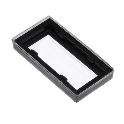 Harfington Uxcell 20pcs Waterproof Case Switch Covers Caps Protector Clear Black Rectangle Splash for Boat Rocker Switch
