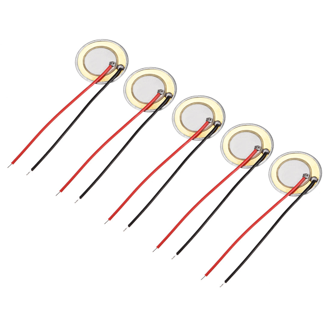 uxcell Uxcell 5 Pcs Piezo Discs 20mm Acoustic Pickup Transducer Microphone Trigger Element CBG Guitar