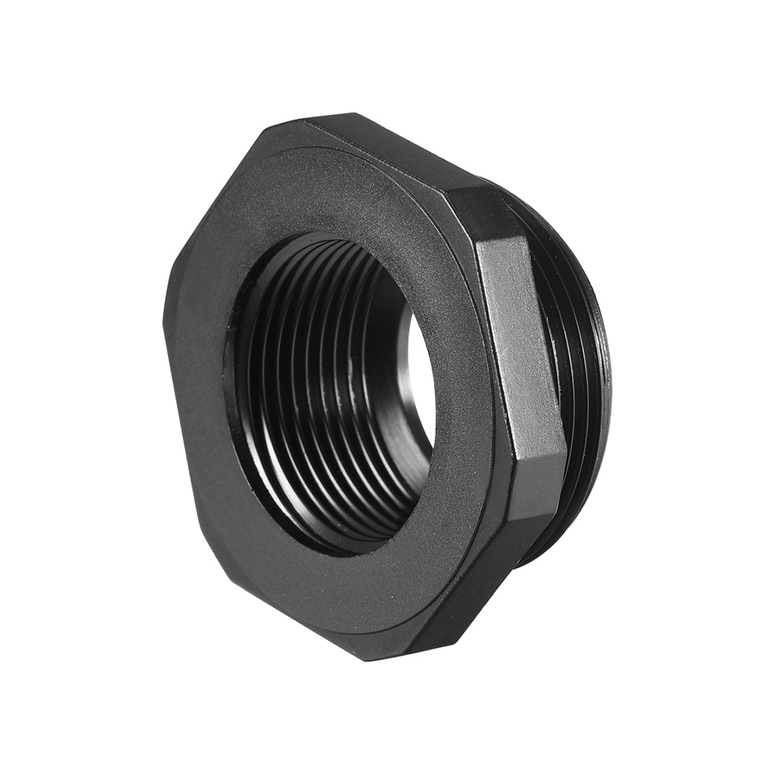 uxcell Uxcell Threaded Reducing Bushings Nylon Connector Adaptor M32 Male Thread to M25 Female Thread Black