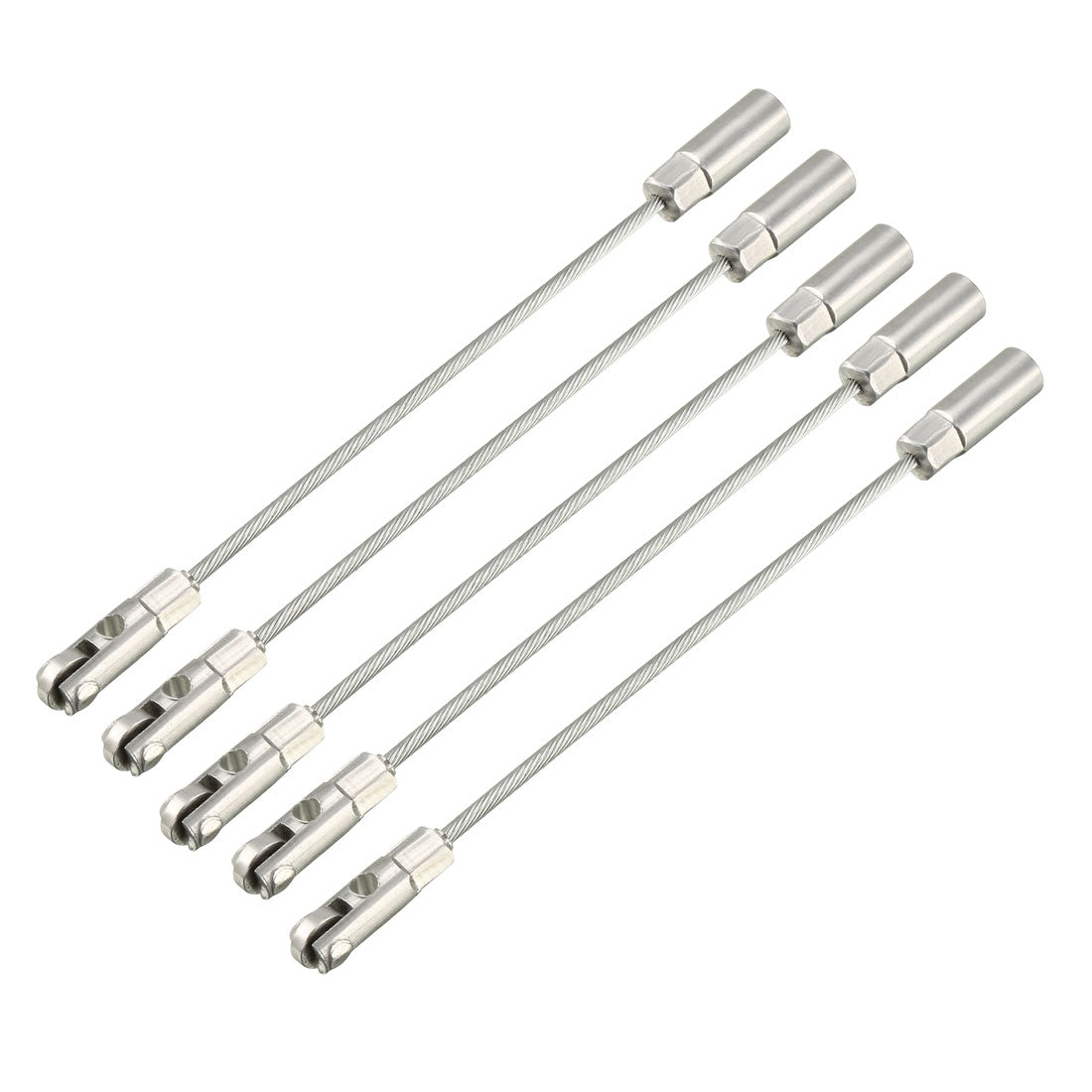 uxcell Uxcell 5PCS 117mm Fish Tape Leader Wire Cable Puller with Roller for 4mm Wire Puller