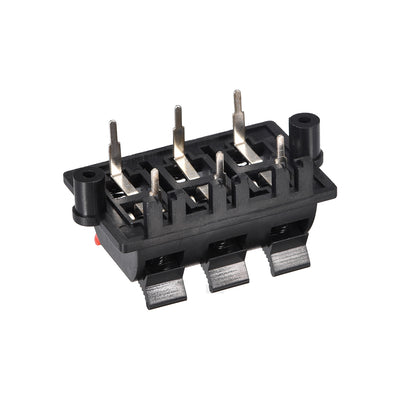 Harfington Uxcell 2 Row 8 Way Spring Speaker Terminal Clip Push Release Connector Audio Cable Terminals Strip Block WP8-03