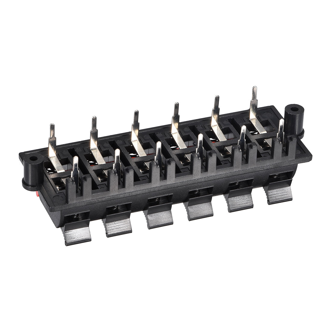 uxcell Uxcell 2 Row 12 Way Spring Speaker Terminal Clip Push Release Connector Audio Cable Terminals Strip Block WP12-03 3Pcs