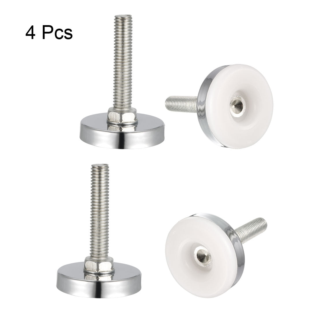 uxcell Uxcell Furniture Levelers, 16mm to 45mm Adjustable Height M8 x 38.5mm Threaded, 4Pcs