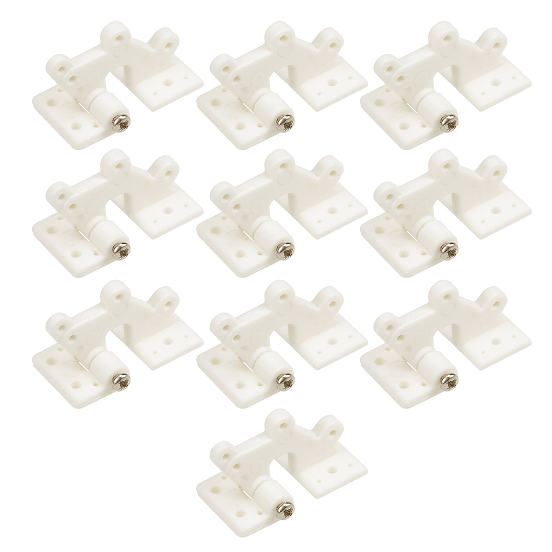 uxcell Uxcell RC Hinges Adjustable Hatch Hinge L30 x W16 mm, for RC Model Airplane Parts White 10pcs