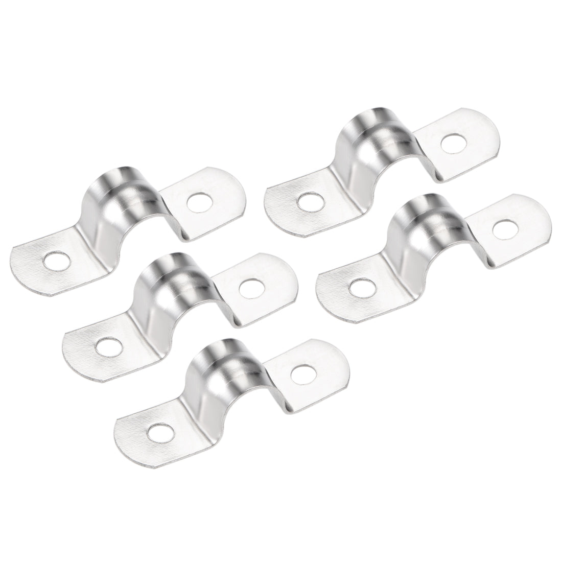 uxcell Uxcell U Shaped Conduit Clamp Saddle Strap Tube Pipe Clip Stainless Steel M10 5Pcs