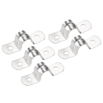 Harfington Uxcell U Shaped Conduit Clamp Saddle Strap Tube Pipe Clip Stainless Steel M10 5Pcs