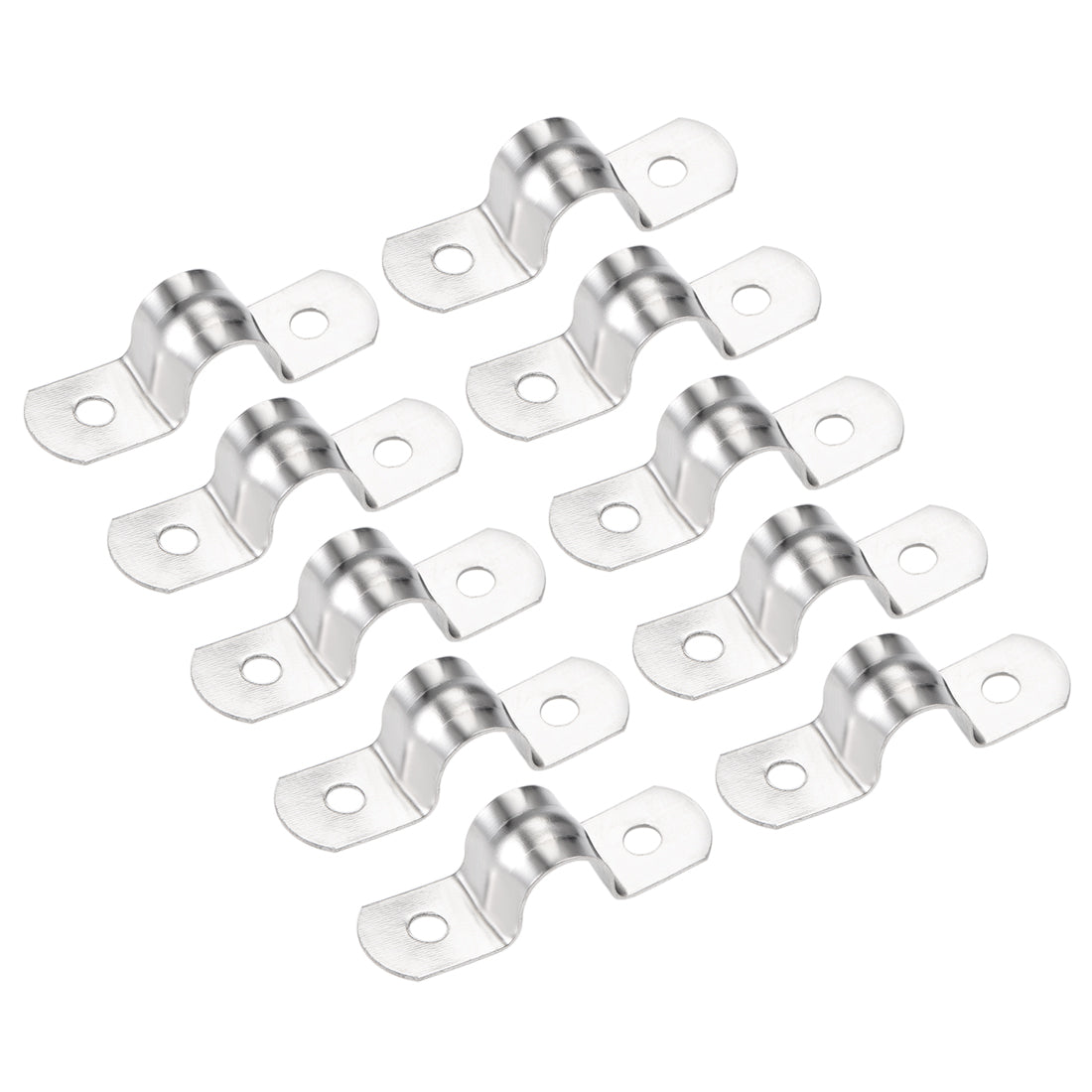 uxcell Uxcell U Shaped Conduit Clamp Saddle Strap Tube Pipe Clip Stainless Steel M10 10Pcs