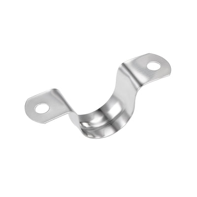 Harfington Uxcell U Shaped Conduit Clamp Saddle Strap Tube Pipe Clip Stainless Steel M25 10Pcs