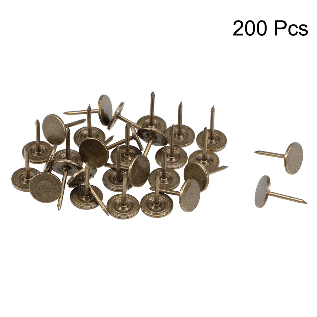 Uxcell Silver Upholstery Nail Tacks – 25 Pcs, 11mm Head, 15mm Length, For Furniture & DIY Decoration