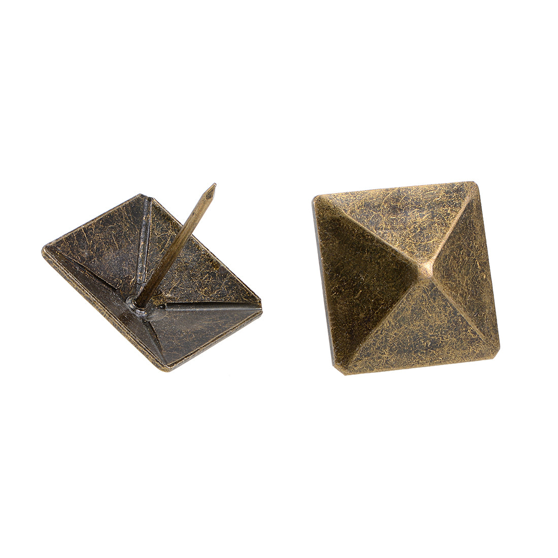 uxcell Uxcell Upholstery Nails Tacks 30mm Square Head Antique Furniture Nails Pins Bronze Tone 3 Pcs