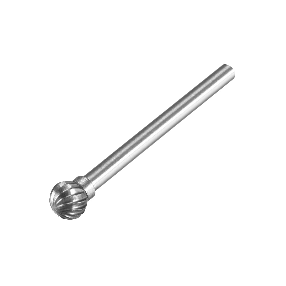 uxcell Uxcell Single Cut Rotary Burrs File Ball Shape with 1/8" Shank and 1/4" Head Size