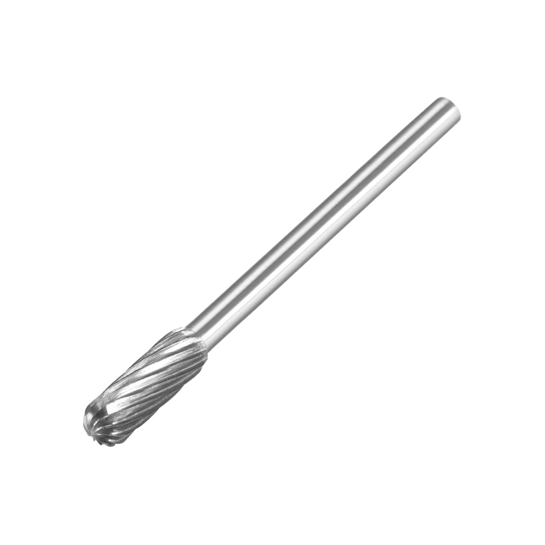 uxcell Uxcell Single Cut Rotary Burrs File Radius Cylinder Shape w 1/8" Shank and 4mm Head
