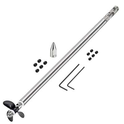 Harfington Uxcell 4mm Drive Shaft w Propeller and Universal Joint for RC Boat,  L250mm Shaft, L200mm Sleeve, D36mm Propeller, Fit for 5mm Motor Shaft
