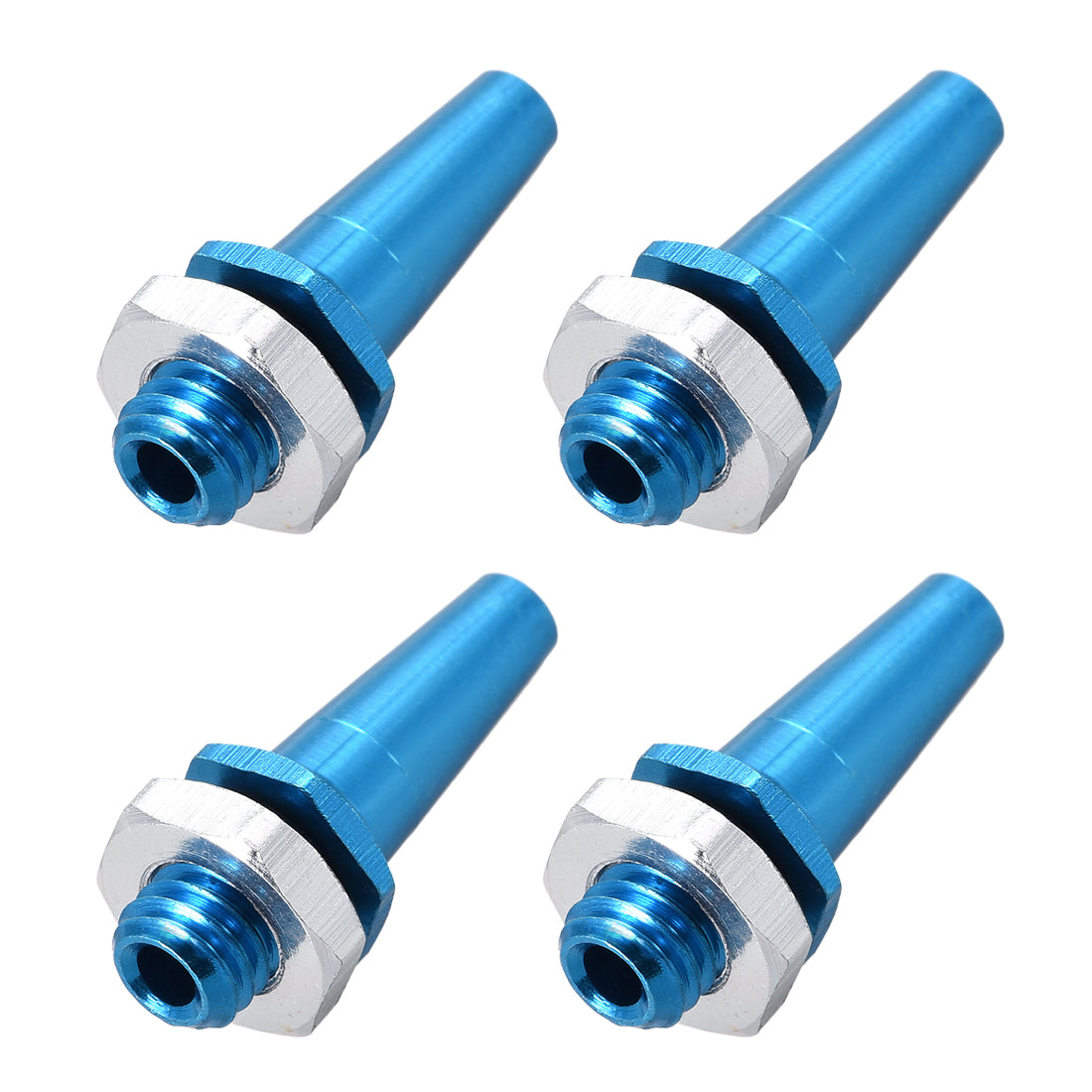 uxcell Uxcell RC Antenna Mount, M6 Thread, Aluminum Alloy, for RC Boat Blue 4pcs