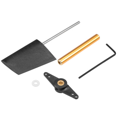 Harfington Uxcell RC Boat Rudder with Straight Servo Arm,Rudder Pad Thickness 7.6mm 1 Set