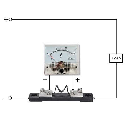 Harfington Uxcell Shunt Resistor 15A 75mV for DC Ammeter Panel Meter External FL-2 Shunt