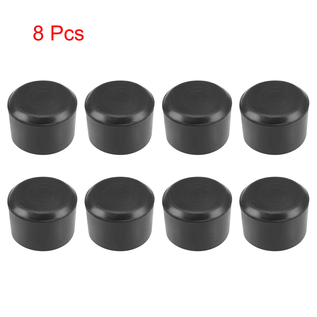 uxcell Uxcell Rubber Furniture Caps 32mm Inner Diameter Round Table Chair Legs Covers 8Pcs