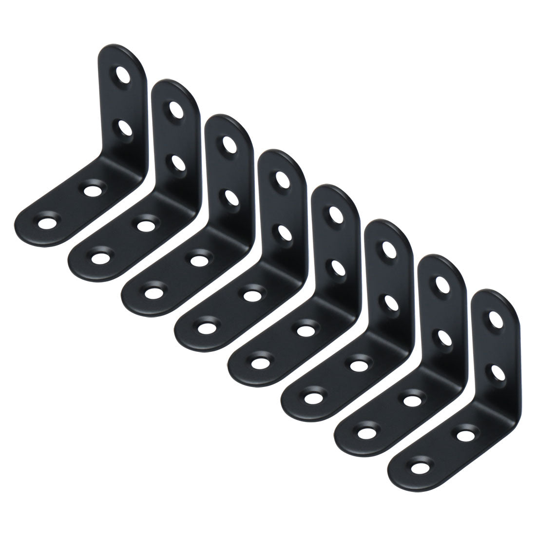 uxcell Uxcell Angle Bracket Stainless Steel Floating Shelf Fastener Support 50 x 50mm, 8pcs