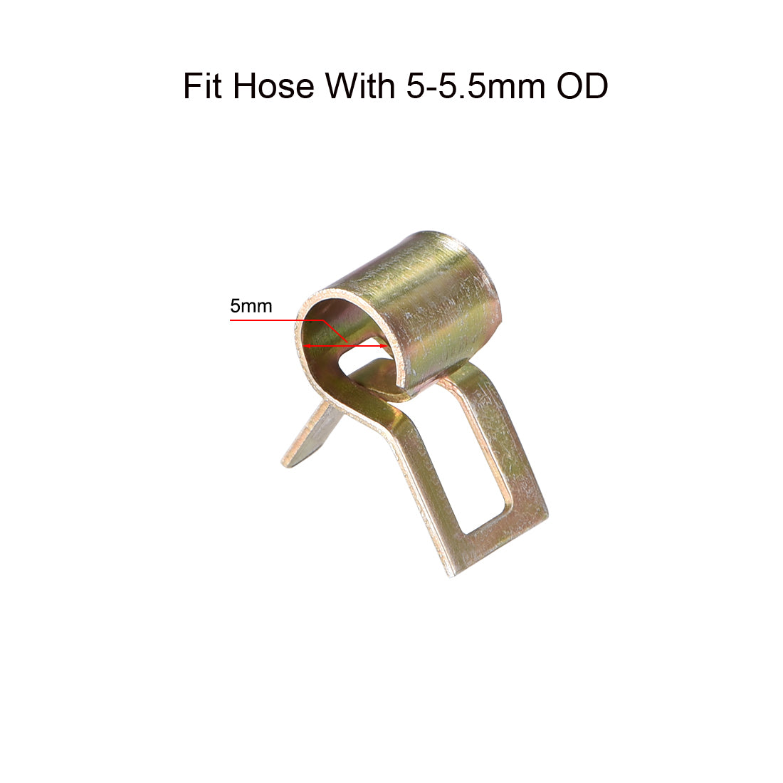 uxcell Uxcell Hose Clamps, Spring Band Type Clips for Fuel Line Replacement