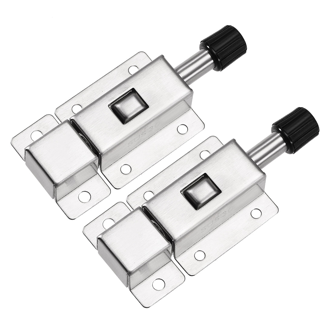 Uxcell Door Barrel Bolt, Stainless Steel 304 Security Push Button ...