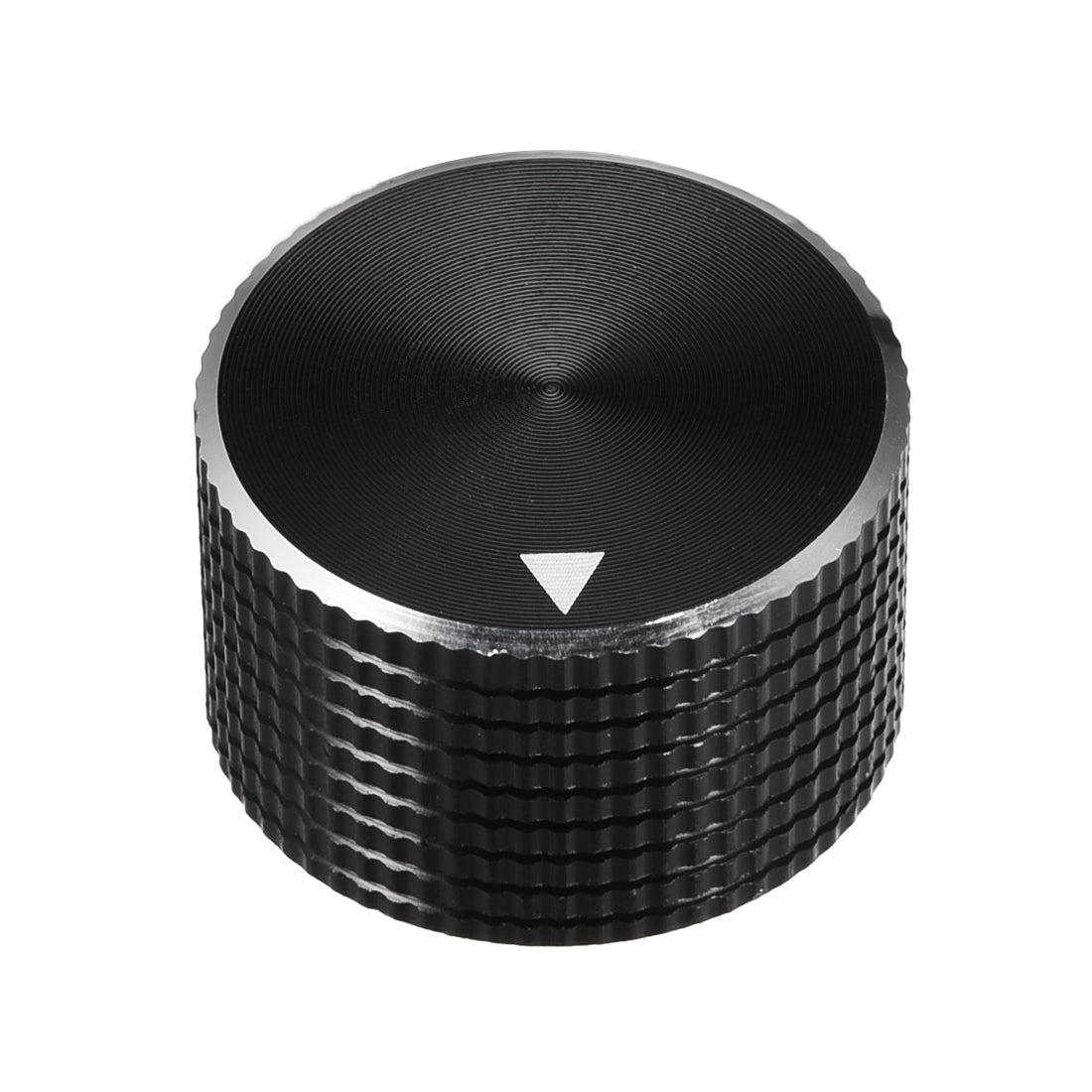 uxcell Uxcell Stereo Knob, 25*6*15.5 mm Aluminium Alloy, Volume Control Knobs, Black