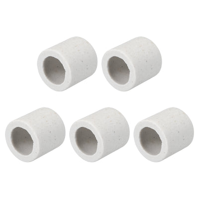 Harfington Uxcell 10mm Dia Ceramic Insulation Tube Single Bore Porcelain Insulator Pipe 5 Pcs