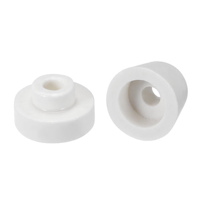 Harfington Uxcell 6.3mm Dia Ceramic Tapered Insulators Beads Alumina Porcelain Stepped Insulator for Heating Wire 2 Pcs