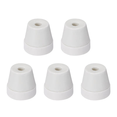 Harfington Uxcell 6.3mm Dia Ceramic Tapered Insulators Beads Alumina Porcelain Stepped Insulator for Heating Wire 5 Pcs