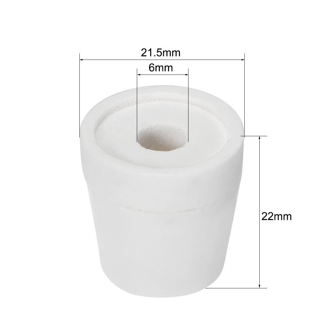 uxcell Uxcell 6mm Dia Ceramic Tapered Insulators Beads Alumina Porcelain Stepped Insulator for Heating Wire