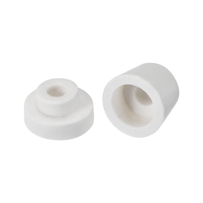 Harfington Uxcell 6mm Dia Ceramic Tapered Insulators Beads Alumina Porcelain Stepped Insulator for Heating Wire