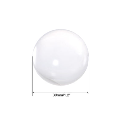 Harfington Uxcell 35mm Diameter Acrylic Ball Clear/Transparent Sphere Ornament 1.4 Inches 5 Pcs