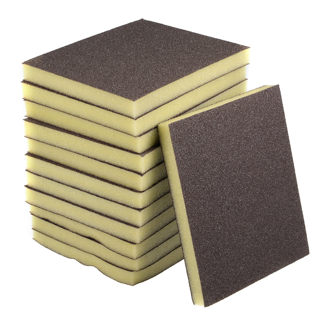 uxcell Uxcell Sanding Sponge, Coarse Grit 80 Grit Sanding Block Pad, 4.72" x 3.86" x 0.47" Size 12pcs