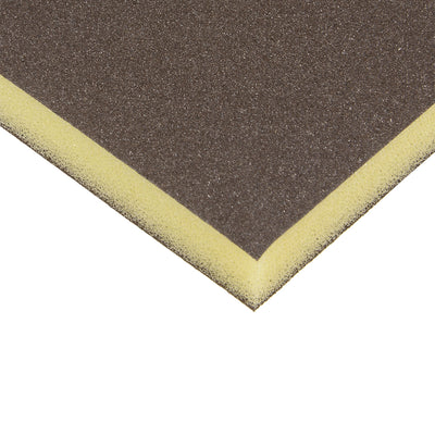 Harfington Uxcell Sanding Sponge, Medium Grit 150 Grit Sanding Block Pad, 4.72" x 3.86" x 0.47" Size Brown 8pcs